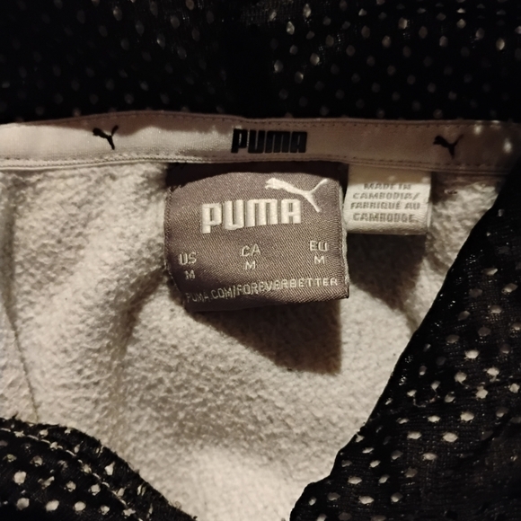 Puma Size Medium Men's Two-Tone Gray Hoodie Pullover Sweatshirt - Picture 5 of 5